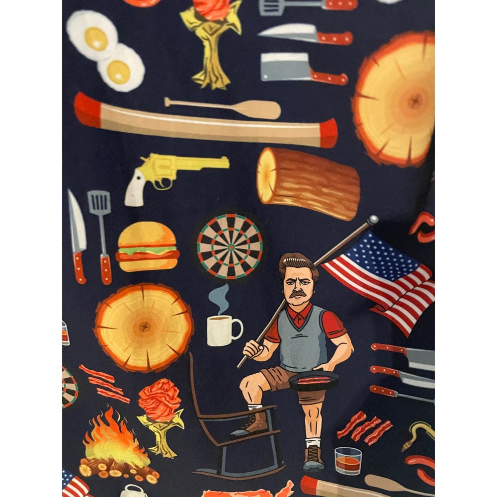 RSVLTS Kunuflex Ron Swanson Shirt of Greatness Short Sleeve Button Down Size XL - Picture 5 of 9